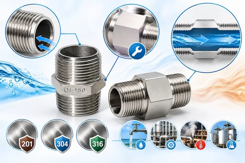 Định nghĩa về hai đầu ren inox