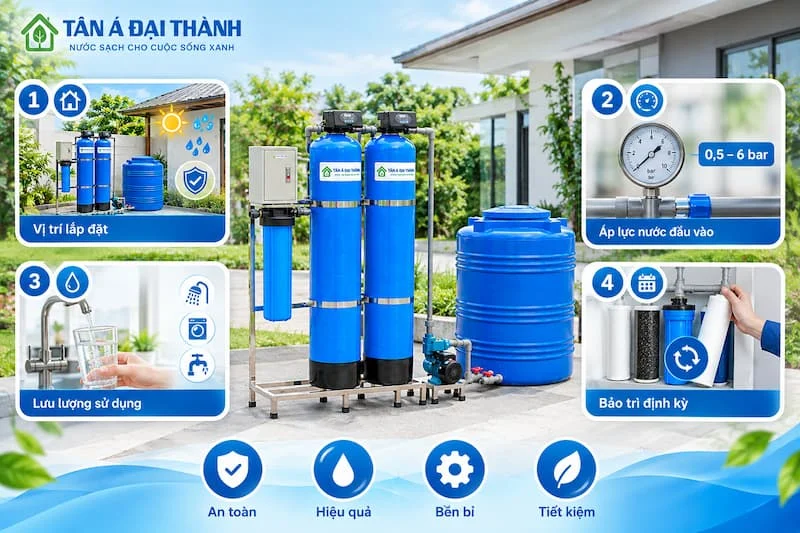 Một số lưu ý khi lắp đặt