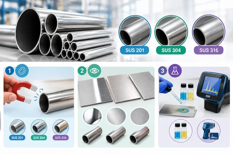 Cách phân biệt các loại inox