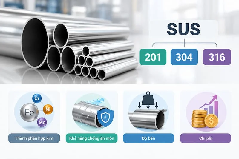 Định nghĩa inox SUS