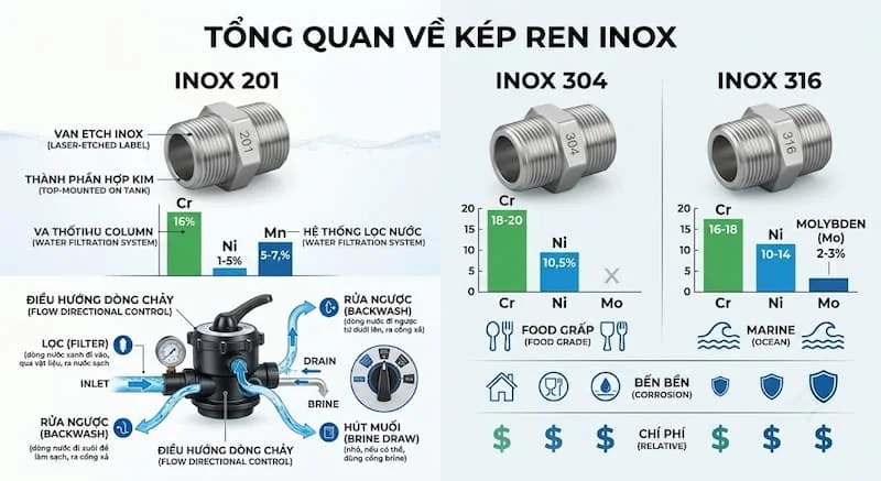 Tổng quan về kép inox