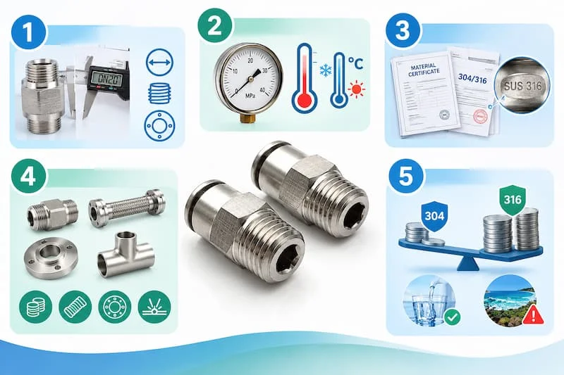 Những lưu ý khi khi mua khớp inox