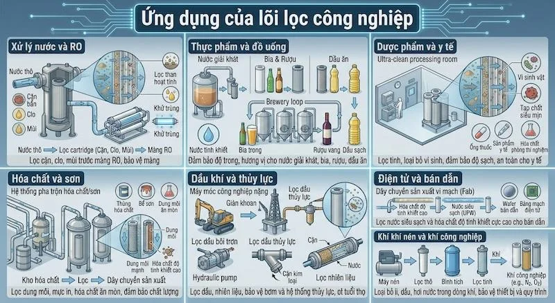 Ứng dụng của lọc công nghệ