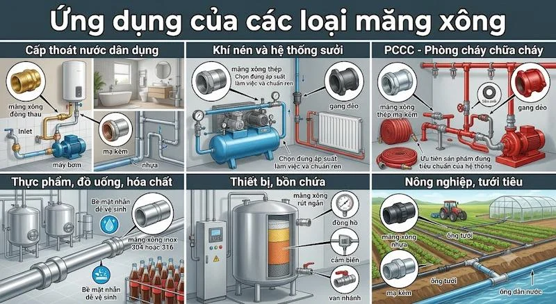 Ứng dụng của măng xông