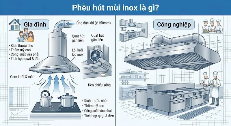 Định nghĩa của phễu hút mùi