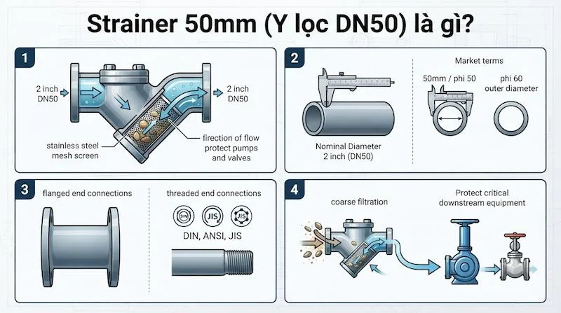 Định nghĩa của van 50mm