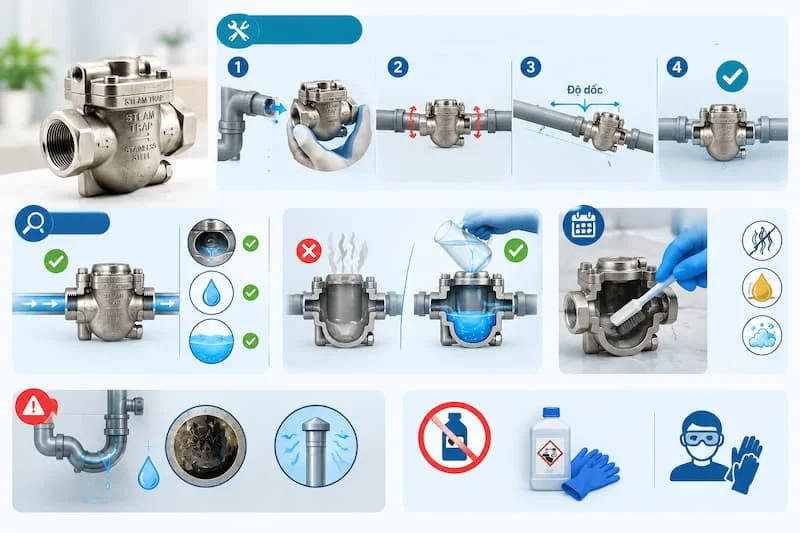 Cách lắp đặt và bảo quản