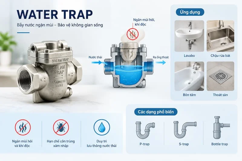 Định nghĩa về water trap