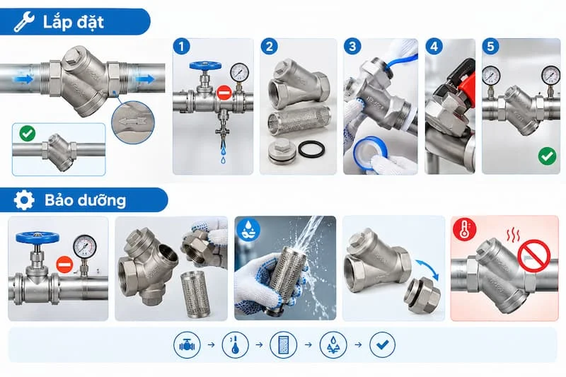 Hướng dẫn lắp đặt và bảo dưỡng